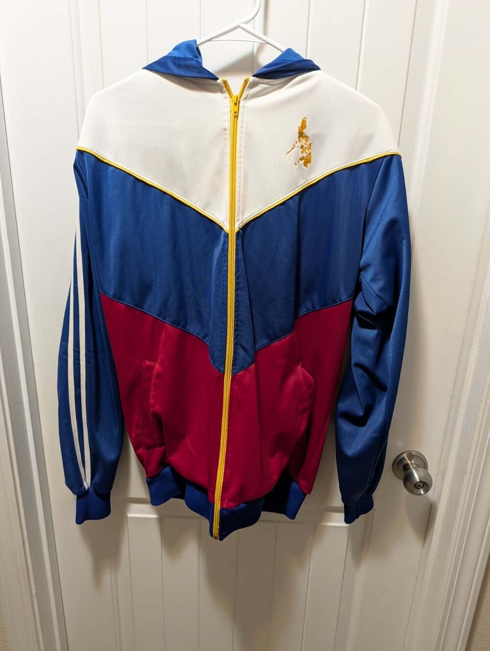 Vintage Dibuho Philippines Asian Jacket Men's XL Red Blue White Limited Edition